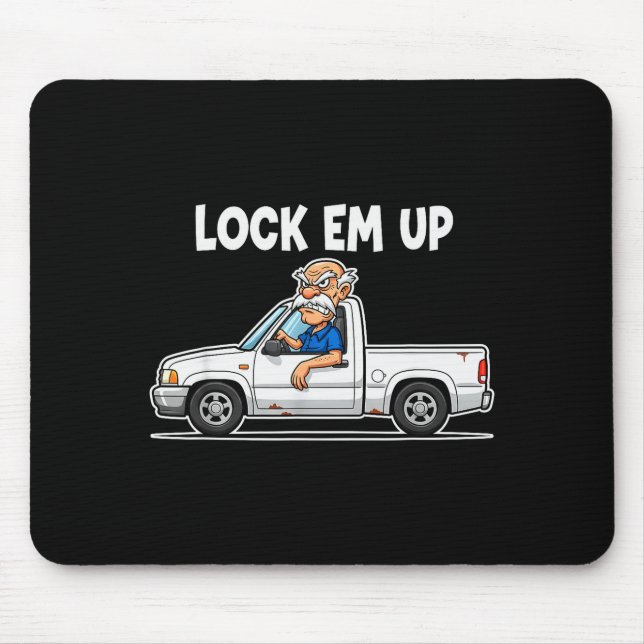 Funny Lock Em Up Private Property  Mouse Pad (Front)
