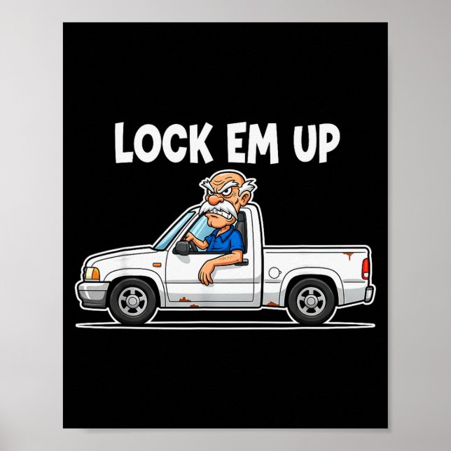Funny Lock Em Up Private Property  Poster (Front)