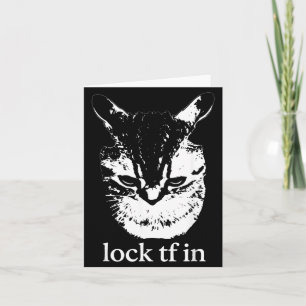 Funny Lock tf in Cat Boys Kids Youth Card