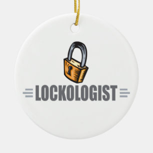 Funny Locksmith Ceramic Ornament
