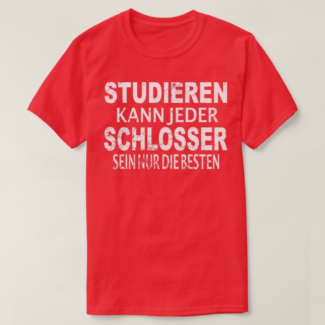 Funny Locksmith Craftsman Master Gift Idea T T-Shirt (Design Front)