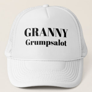 Funny LOL novelty baseball GRANNY GRUMPSALOT Trucker Hat