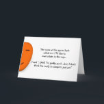 Funny LOL Sperm Bank Competition Nurse Joke Humour Card<br><div class="desc">A fun, custom, personalized, humourous joke quote send a smile card, featuring a hilarious conversation between a sperm bank nurse and the donor, on and about a cup. A funny, hilarious, humourous card to help you spread a smile, share a laugh with friends and loved ones. And say "i Smiled...</div>