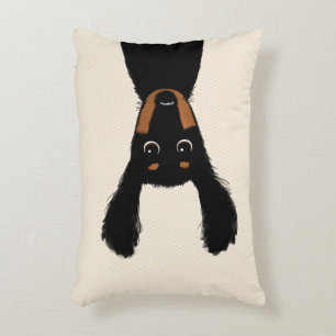 Funny Longhaired Dachshund   Wiener Dog Lover's Accent Pillow