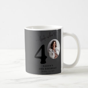 Funny Look Whos 40 Stylish 40th Birthday Coffee Mug