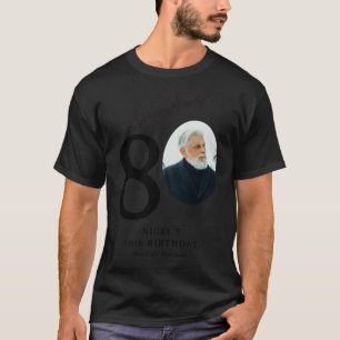 Funny Look Whos 80 Stylish 80th Birthday  T-Shirt