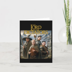 Funny Lord Dictators Anti Putin Trump Kim Jong-un  Card