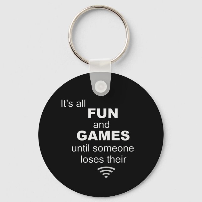 Funny Losing WiFi Internet Keychain (Front)