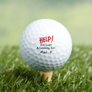 Funny Lost Ball Custom Name Golf Ball