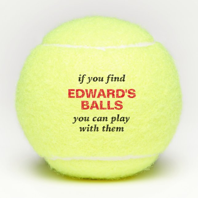 Funny Lost Ball Quote with Personalized Name (Front)