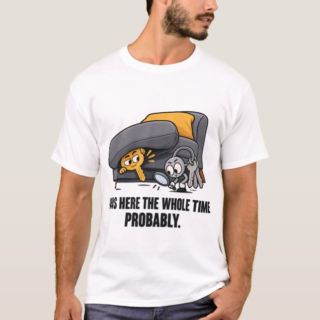 Funny Lost Keys T-Shirt (Front)