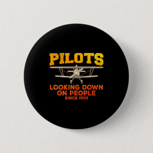 Funny Lot Design For Men Women Aviation Airplane L 2 Inch Round Button
