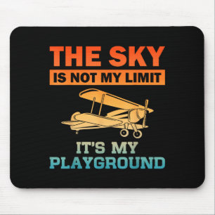 Funny Lot Design For Men Women Aviation Airplane L Mouse Pad