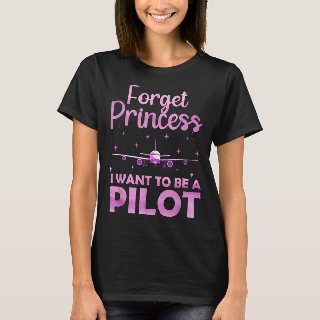 Funny Lot Design For Women Girl Aviation Airplane  T-Shirt (Front)