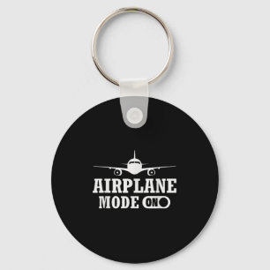 Funny Lots Aviation Flight Airplane Lot Mode On Me Keychain