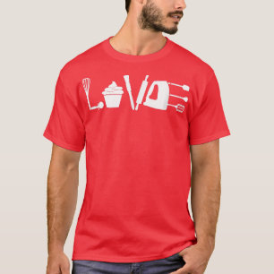 Funny Love Baking Cupcake Baking Cute Men Women  T-Shirt