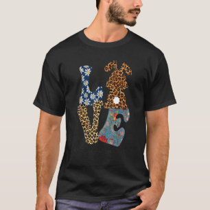 Funny Love Bunny Medical Assistant Leopard Happy E T-Shirt