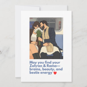 Funny Love Cute – May You Find Your Zohran & Rama Holiday Card