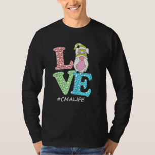Funny Love Gnome Cma Life Leopard Happy Easter Day T-Shirt
