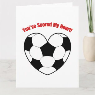 Funny Love Heart Football Pun Valentine’s Card
