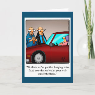 Funny Love & Marriage Humour Blank Greeting Card
