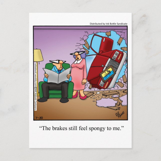 Funny Love & Marriage Humour Postcard (Front)