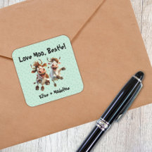 Funny “Love Moo Bestie” Personalized Best Friends