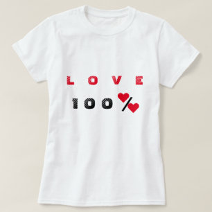 Funny Love Text T-Shirt