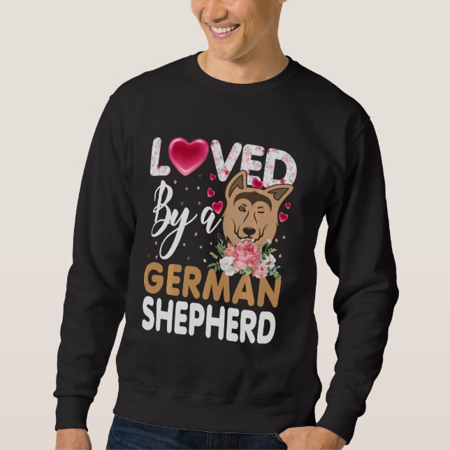 Funny Loved By Dog T Crazy Humour Tee Plus Size Gr (Front)