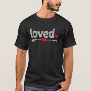 Funny Loved Red Hearts Valentine's Day Boys Girls  T-Shirt