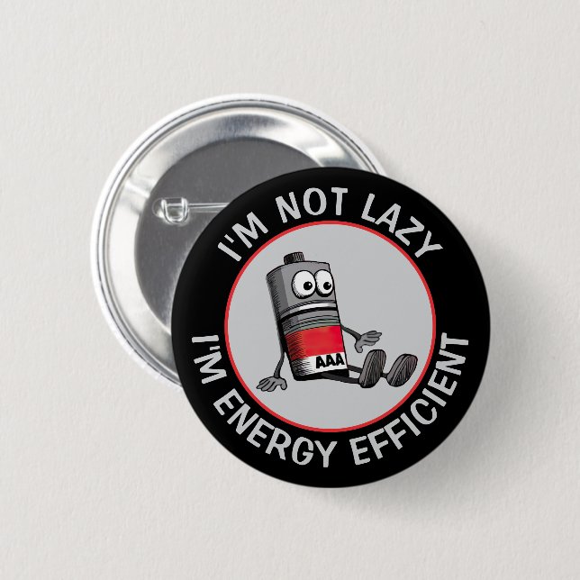 Funny Low Battery 2 Inch Round Button (Front & Back)