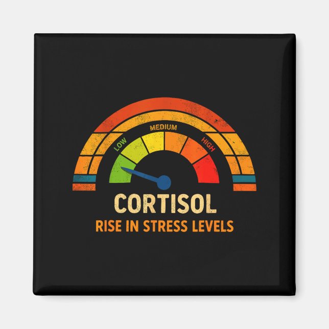 Funny low cortisol levels v meme Funny low cortiso Magnet (Front)