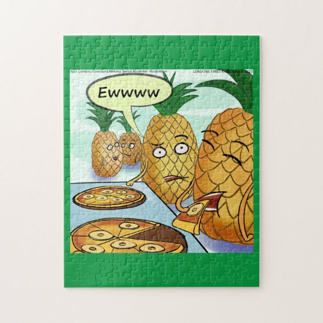 Funny LTCartoons Pineapple Pizza Comic Jigsaw  Puzzle (Vertical)