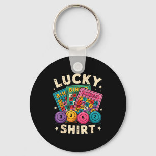 Funny Lucky Bingo Funny Gambling Bingo Player Men  Keychain