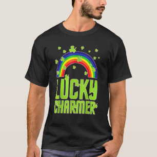 funny Lucky Charmer shamrock charm St patricks day T-Shirt