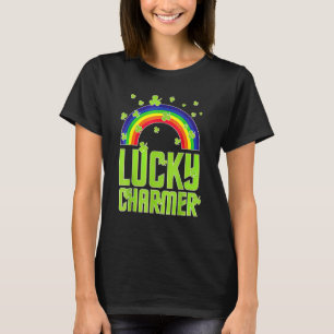 funny Lucky Charmer shamrock charm St patricks day T-Shirt