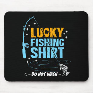 Funny Lucky Fishing Gifts For Men Boys Women Dad Mouse Pad