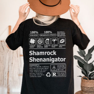 Funny Lucky Irish Shamrock St Patricks Day  T-Shirt