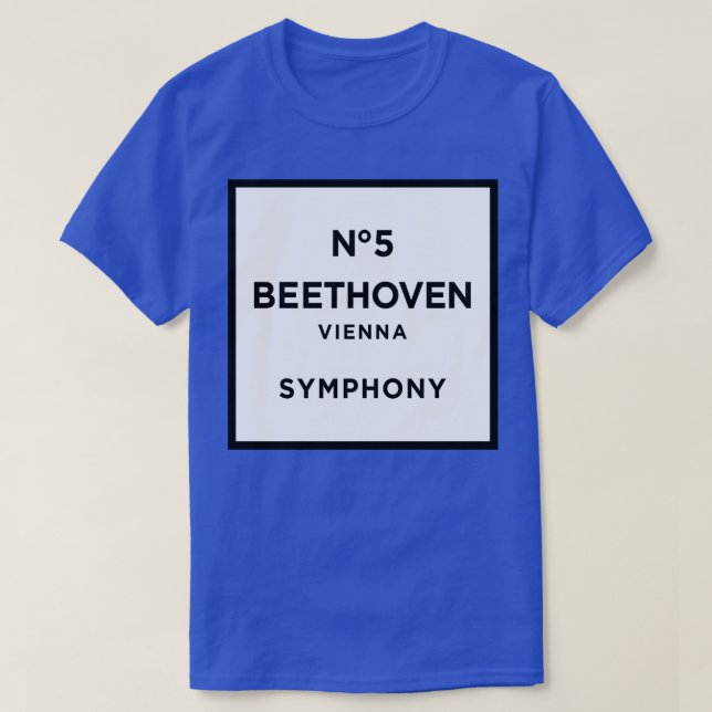 Funny Ludwig van Beethoven Parody 5th Symphony Fun T-Shirt (Design Front)