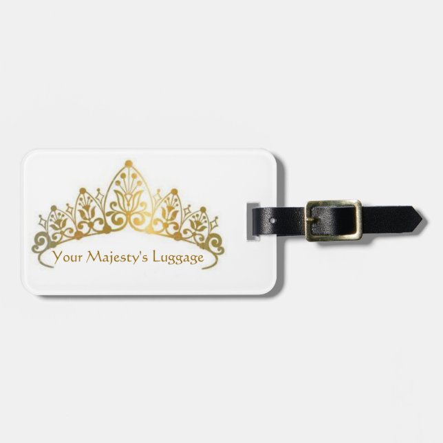 Funny Luggage Tag for the Queen Bee (Front Horizontal)