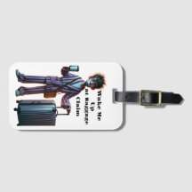 Funny luggage tags