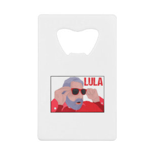 Funny Lula Meme with Sunglasses Credit Card Bottle Opener