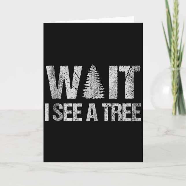 Funny Lumberjack Arborist Forester  Card (Front)