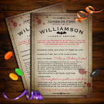 Funny Lunatic Asylum Halloween Birthday Party Invitation<br><div class="desc">Personalize all the details on these "lunatic asylum admission"  Halloween birthday party invitations for a one-of-a-kind party announcement!</div>