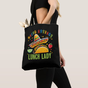 Funny Lunch Lady Cinco De Mayo Tacos Mexican Food Tote Bag