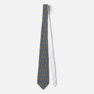Funny Macaroni and Cheese Cartoon Art Tie