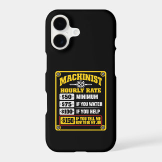 Funny Machinist Hourly Rate Sarcastic Gift