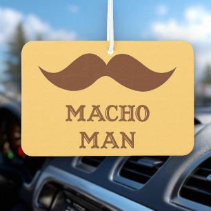 Funny Macho Man Moustache Air Freshener