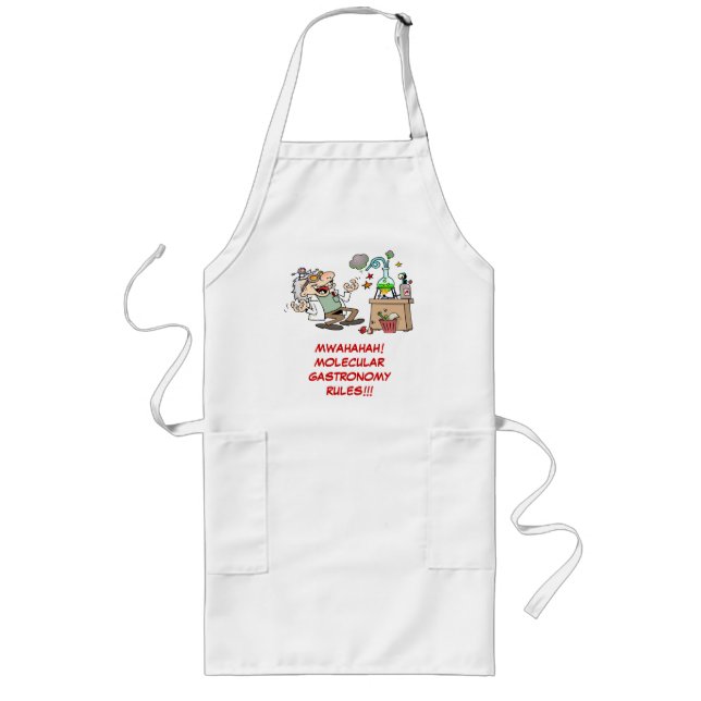 Funny Mad Scientist Long Apron (Front)