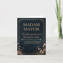 Funny Madam Mayor Congratulations Card
